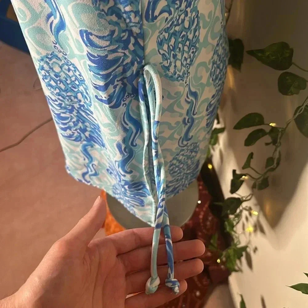 Lilly Pulitzer Donna Romper Bennet Blue - Picture 5 of 8